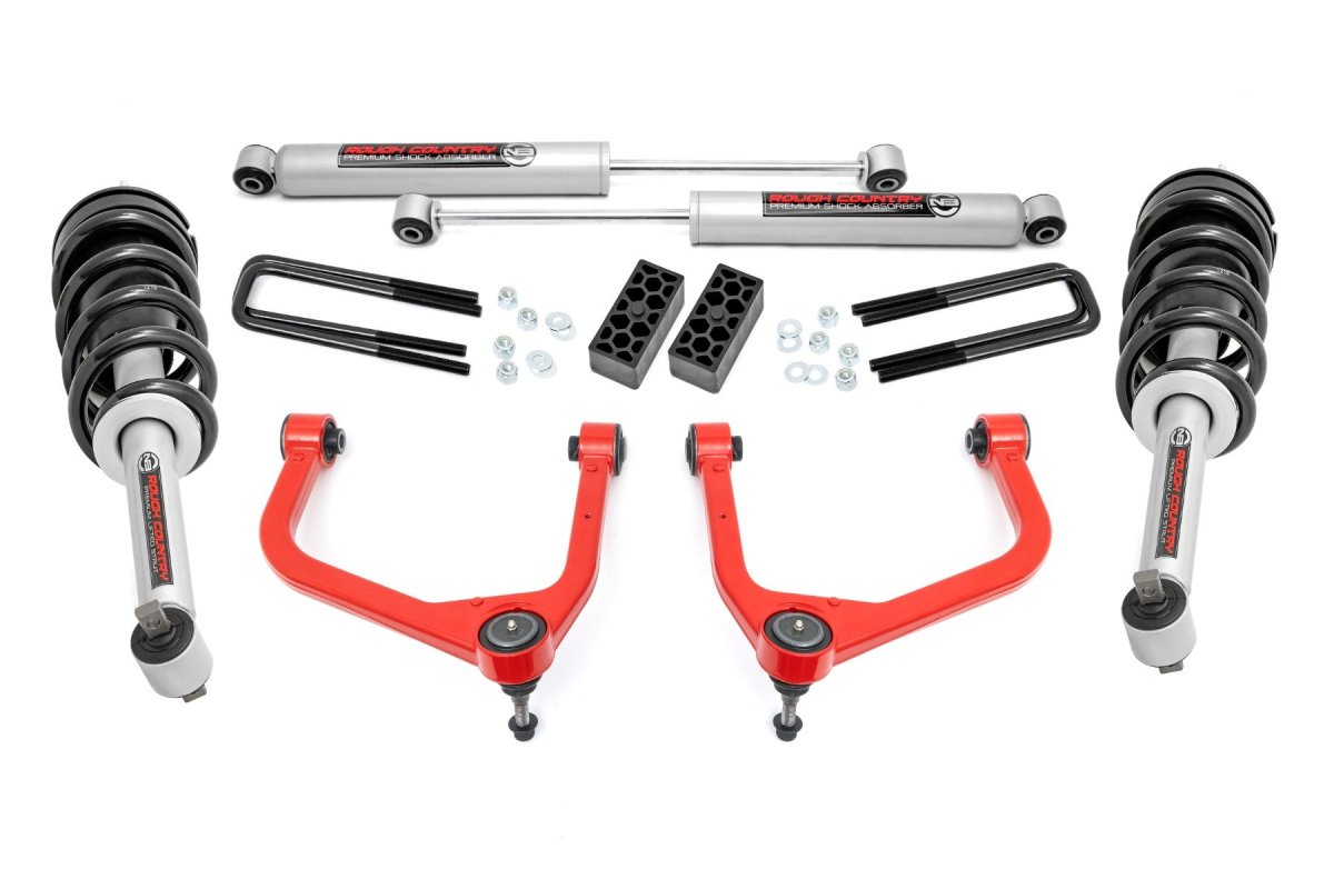 GMC Sierra 1500 Suspension Lift Kit - Rough Country - 3.5 Inch Lift Kit | N3 Struts - '19-'24